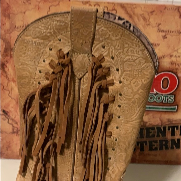 Laredo Western Cowgirl Boots 8M NWOT with Fringe - Picture 13 of 16